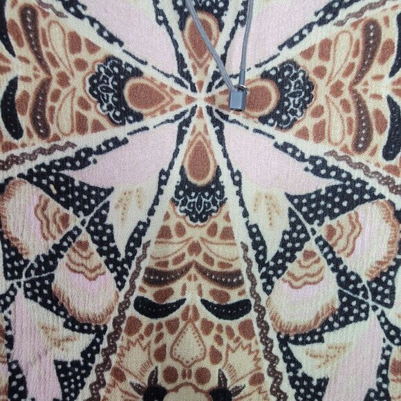 Vince Camuto Tasseled Casual Kimono Beach Swim Cover Up Women One Sz Boho Print - Picture 5 of 11